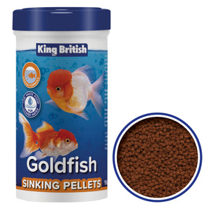 King British Goldfish Fish Food Sinking Pellets 150g